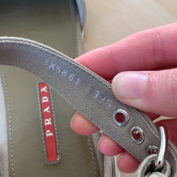Prada Gabardine Flat Sandal, Khaki size 39.5 - Picture 7 of 16